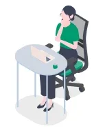 事務職のイラスト